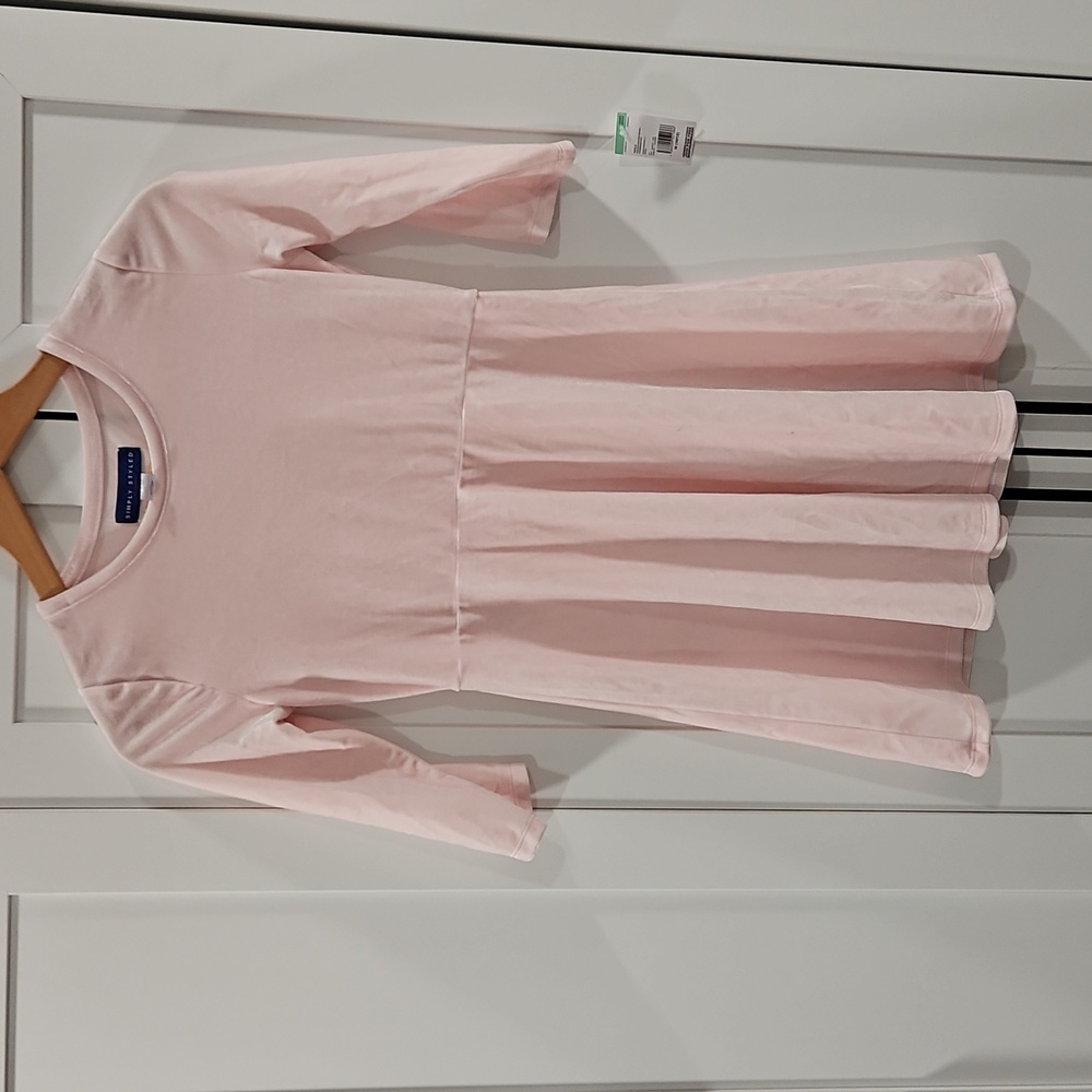Simply Styled Pink Velvet Girls Dress